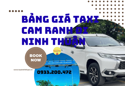 Bảng Giá Taxi Cam Ranh Đi Ninh Thuận
