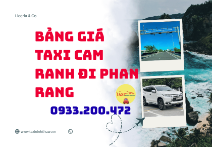 Bảng Giá Taxi Cam Ranh Đi Phan Rang