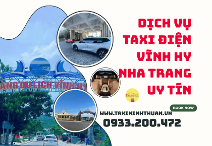 Dịch vụ taxi điện Vĩnh Hy Nha Trang uy tín