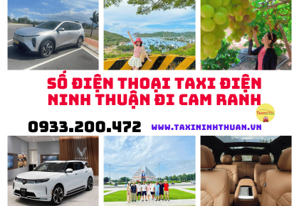 Số điện thoại taxi điện Ninh Thuận đi Cam Ranh