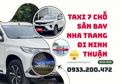 Taxi 7 Chỗ Sân Bay Nha Trang Đi Ninh Thuận