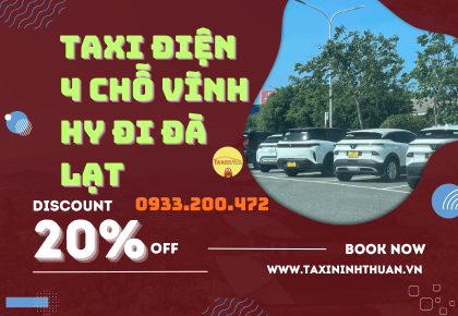 Taxi điện 4 chỗ Vĩnh Hy đi Đà Lạt
