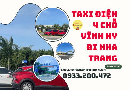 Taxi điện 4 chỗ Vĩnh Hy đi Nha Trang