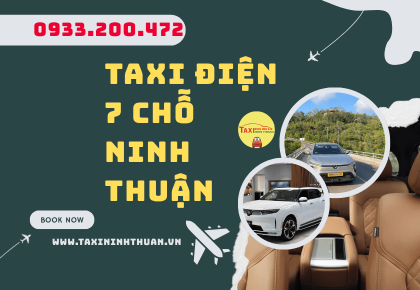 Taxi điện 7 chỗ Ninh Thuận