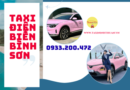 Taxi điện biển Bình Sơn