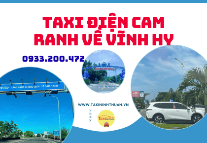 Taxi điện Cam Ranh về Vĩnh Hy
