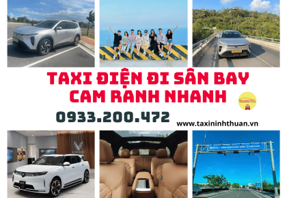 Taxi điện đi sân bay Cam Ranh nhanh