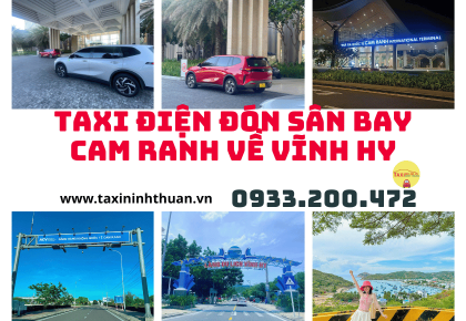 Taxi điện đón sân bay Cam Ranh về Vĩnh Hy
