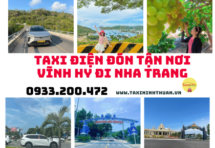 Taxi điện đón tận nơi Vĩnh Hy đi Nha Trang