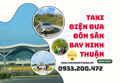Taxi điện đưa đón sân bay Ninh Thuận