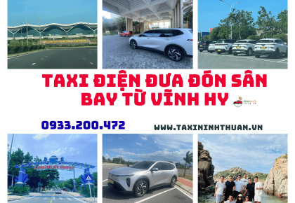 Taxi điện đưa đón sân bay từ Vĩnh Hy