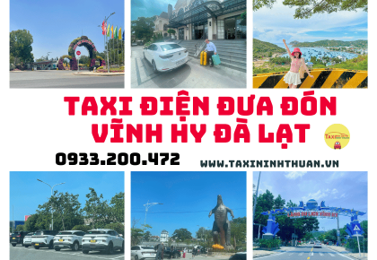 Taxi điện đưa đón Vĩnh Hy Đà Lạt