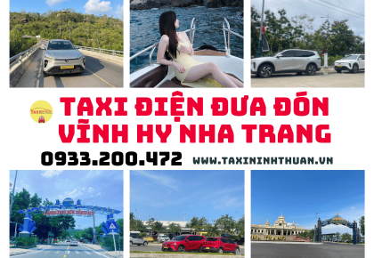 Taxi điện đưa đón Vĩnh Hy Nha Trang