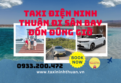 Taxi điện Ninh Thuận đi sân bay đón đúng giờ