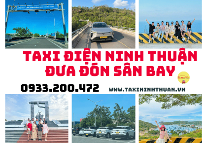 Taxi điện Ninh Thuận đưa đón sân bay