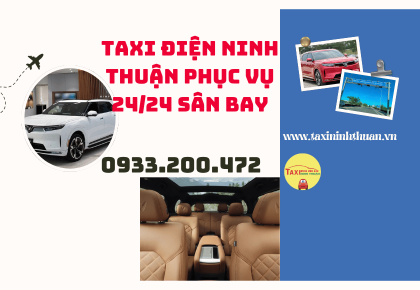 Taxi điện Ninh Thuận phục vụ 24/24 sân bay
