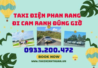 Taxi điện Phan Rang đi Cam Ranh đúng giờ