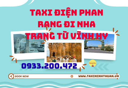 Taxi điện Phan Rang đi Nha Trang từ Vĩnh Hy