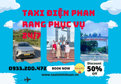 Taxi điện Phan Rang phục vụ 24/7
