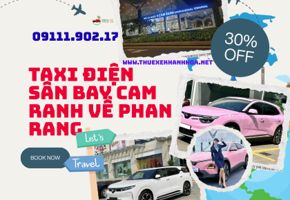 Taxi điện sân bay Cam Ranh về Phan Rang
