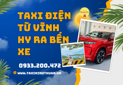 Taxi điện từ Vĩnh Hy ra bến xe