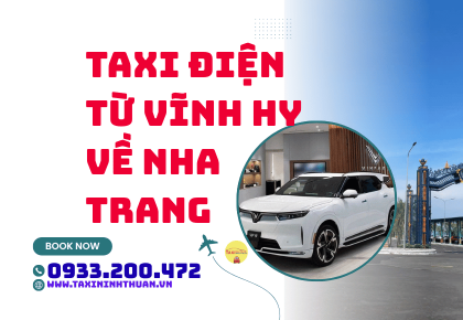 Taxi điện từ Vĩnh Hy về Nha Trang