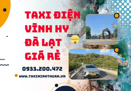 Taxi điện Vĩnh Hy Đà Lạt giá rẻ