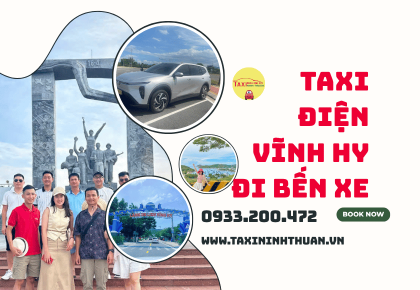 Taxi điện Vĩnh Hy đi bến xe