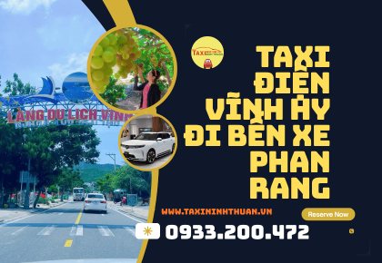 Taxi điện Vĩnh Hy đi bến xe Phan Rang