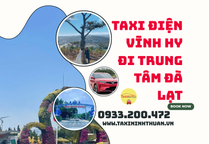 Taxi điện Vĩnh Hy đi trung tâm Đà Lạt