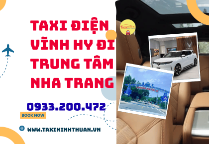 Taxi điện Vĩnh Hy đi trung tâm Nha Trang