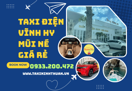 Taxi điện Vĩnh Hy Mũi Né giá rẻ
