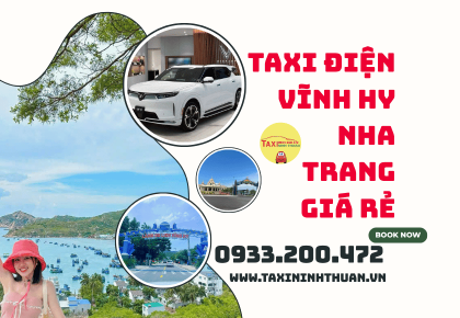 Taxi điện Vĩnh Hy Nha Trang giá rẻ