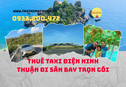 Thuê taxi điện Ninh Thuận đi sân bay trọn gói