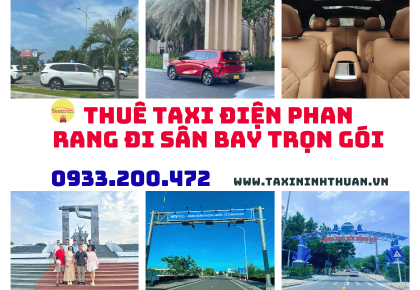 Thuê taxi điện Phan Rang đi sân bay trọn gói