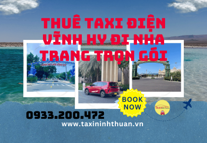 Thuê taxi điện Vĩnh Hy đi Nha Trang trọn gói