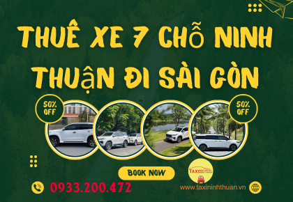 Thuê xe 7 chỗ Ninh Thuận đi Sài Gòn