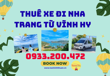 Thuê xe đi Nha Trang từ Vĩnh Hy