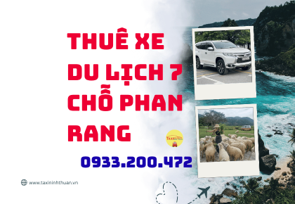 Thuê xe du lịch 7 chỗ phan rang