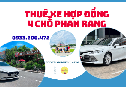 Thuê xe hợp đồng 4 chỗ phan rang