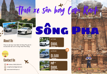 Thuê xe sân bay Cam Ranh đi Sông Pha