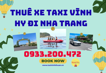 Thuê xe Taxi Vĩnh Hy đi Nha Trang