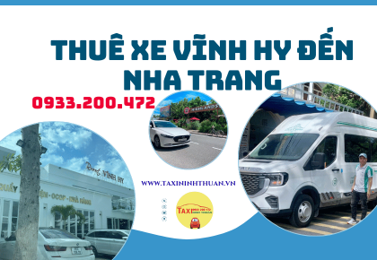 Thuê xe Vĩnh Hy đến Nha Trang