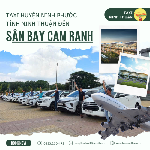 Taxi Huyện Ninh Phước, Tỉnh Ninh Thuận đến Sân Bay Cam Ranh