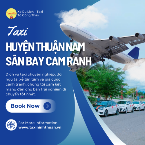 Taxi Huyện Thuận Nam, Tỉnh Ninh Thuận đến Sân Bay Cam Ranh  