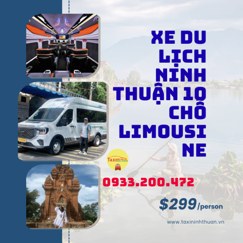 Xe du lịch Ninh Thuận 10 chỗ Limousine
