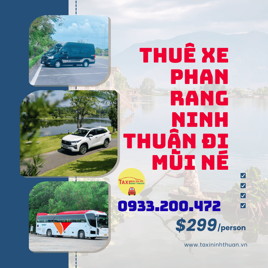 Thuê xe Phan Rang Ninh Thuận đi Mũi Né