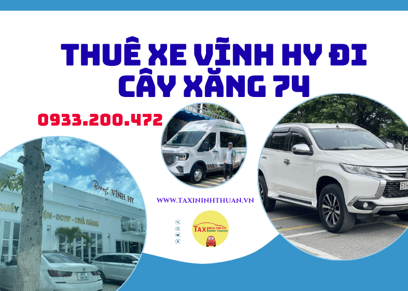 Thuê xe vĩnh hy đi cây xăng 74