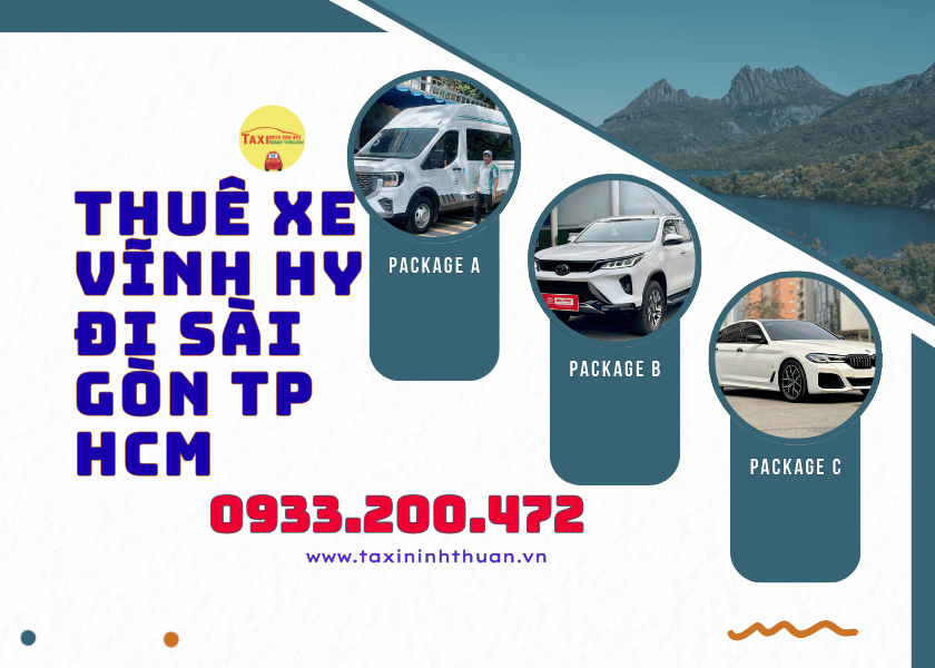 Thuê xe vĩnh hy đi Sài Gòn TP HCM