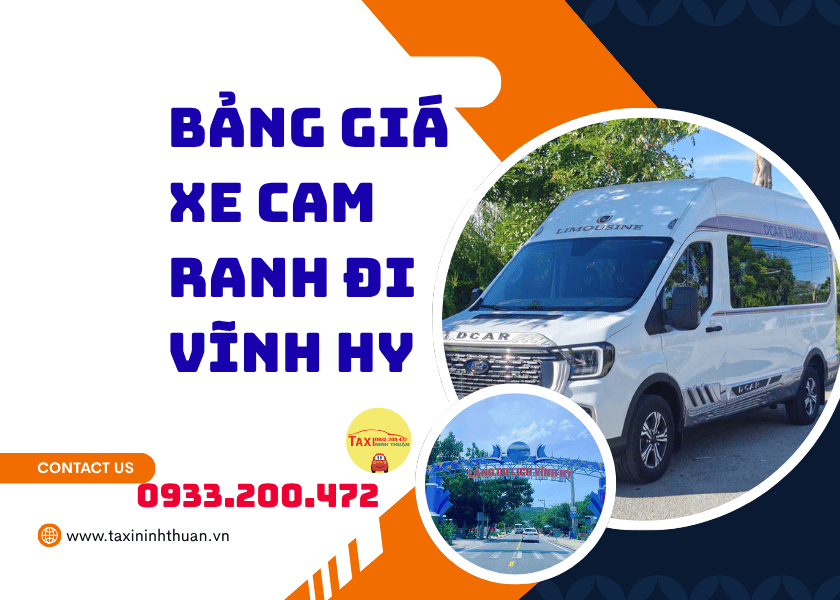 Bảng Giá Xe Cam Ranh Đi Vĩnh Hy